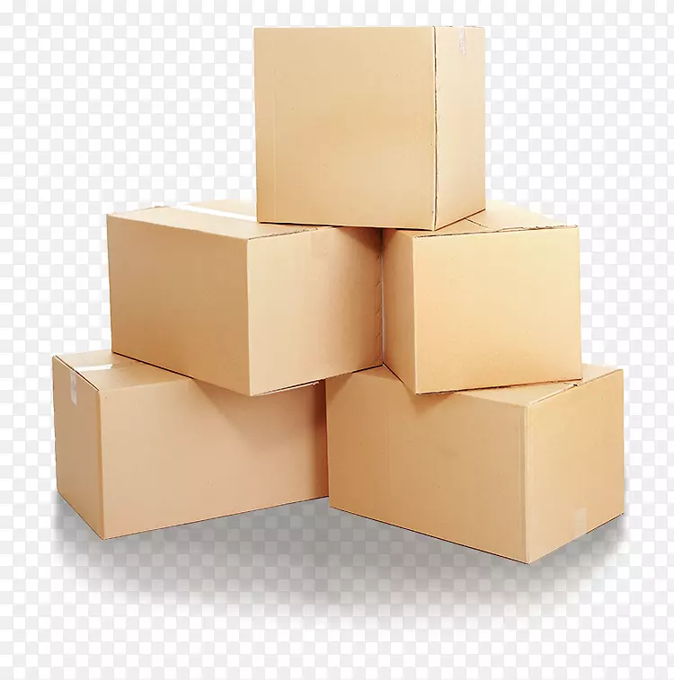 纸板箱包装和标签包装交货.包装