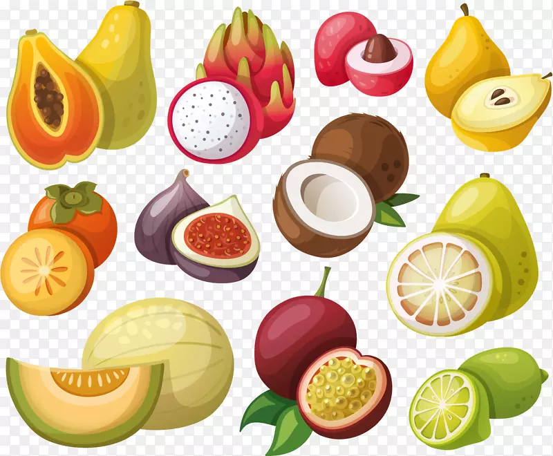 水果素描-番木瓜