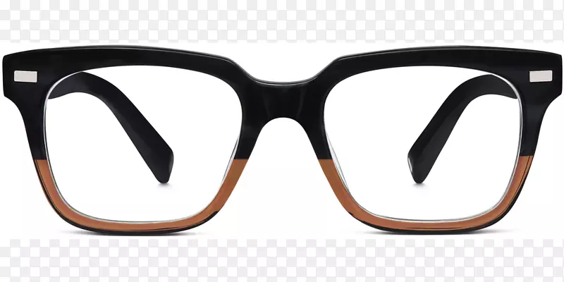褐线眼镜无框眼镜形状眼镜