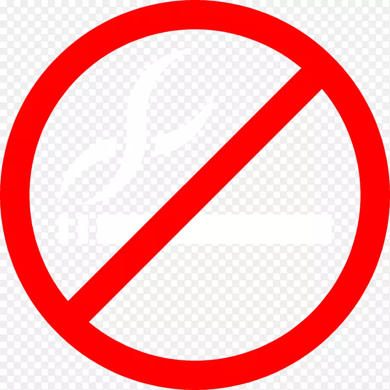 无符号标志剪贴画-禁止吸烟