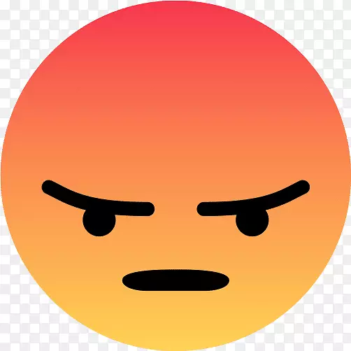 facebook喜欢按钮表情，电脑图标会做出反应-愤怒的表情符号