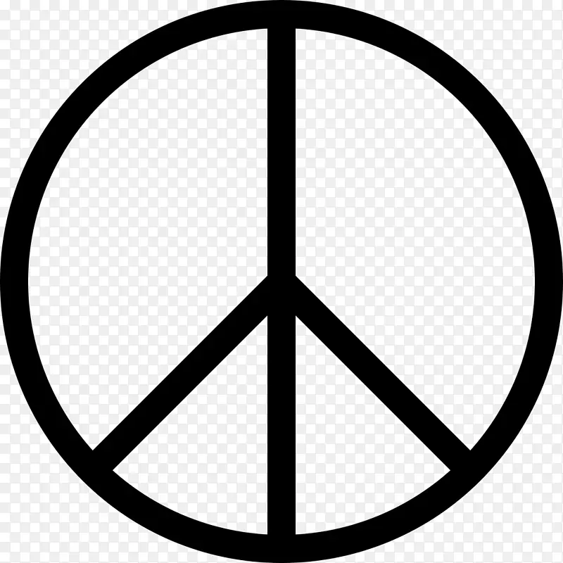 核裁军和平符号运动剪贴画.和平符号