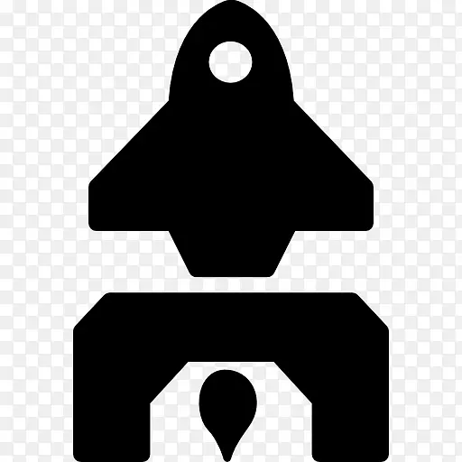 火箭发射计算机图标封装PostScript-外层空间