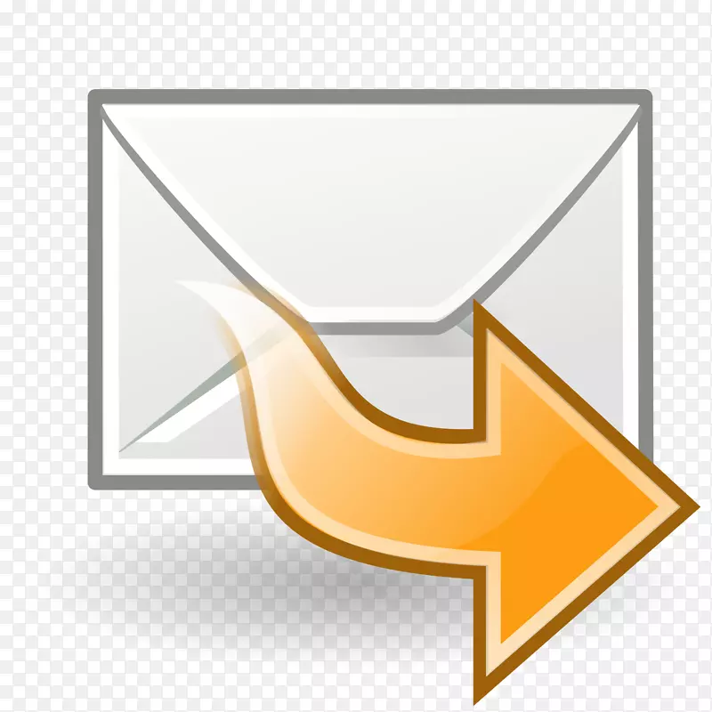 电子邮件转发计算机图标-文件