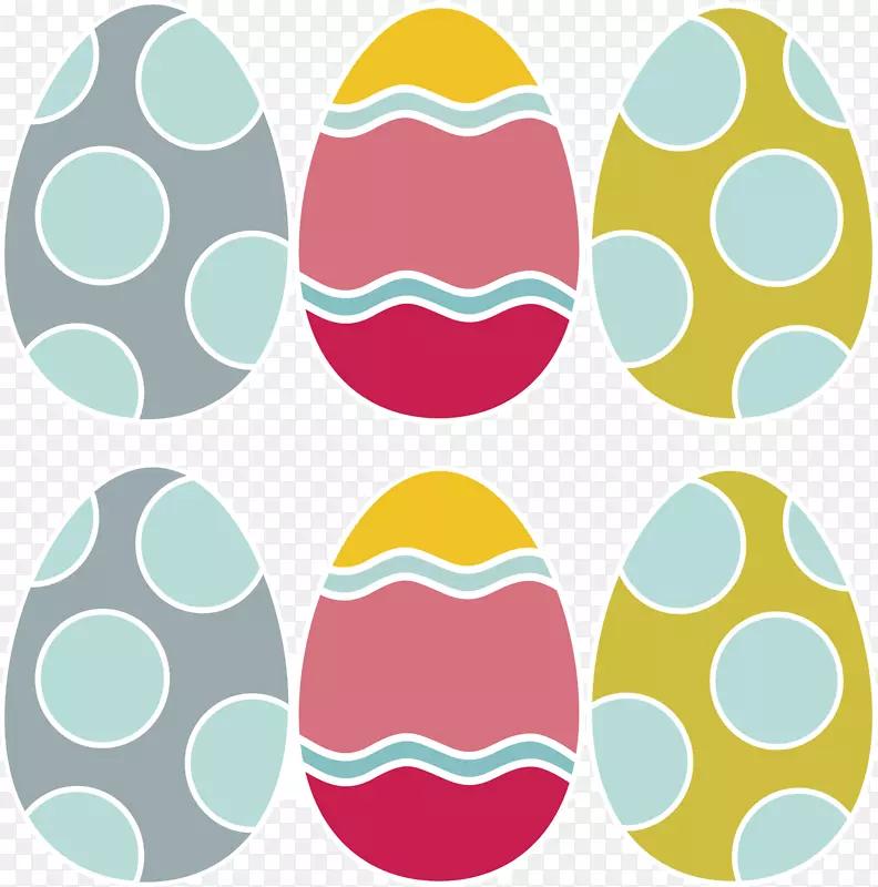 复活节兔子寻找彩蛋装饰水彩画彩蛋