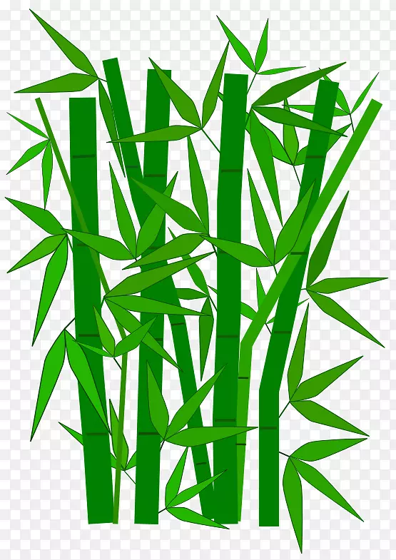 纸竹绿夹艺术-竹子