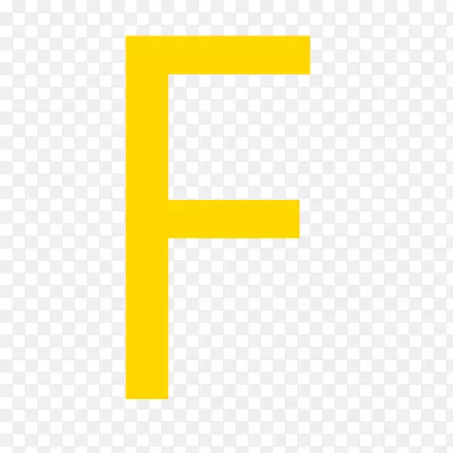 字母f计算机图标.黄金字母