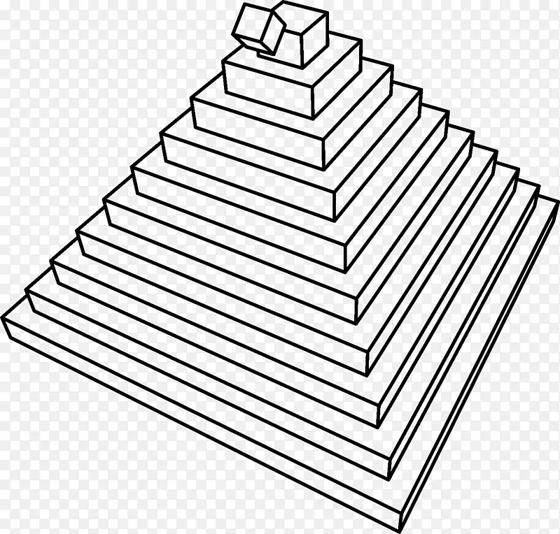 三维计算机图形动画电脑图标剪贴画金字塔