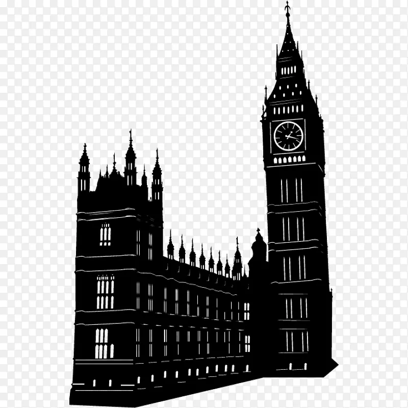 大本钟自由城伦敦标志性塔楼-大本钟