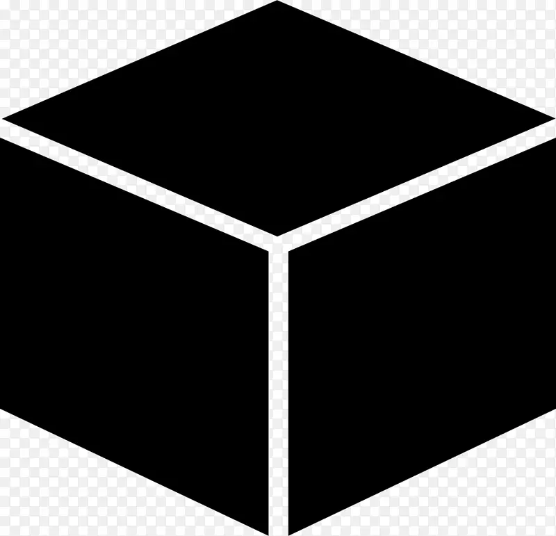 计算机图标立方体几何图形