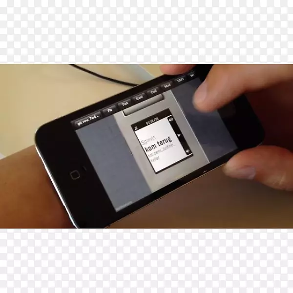 鹅卵石智能手表手机用户界面电子邮件-鹅卵石