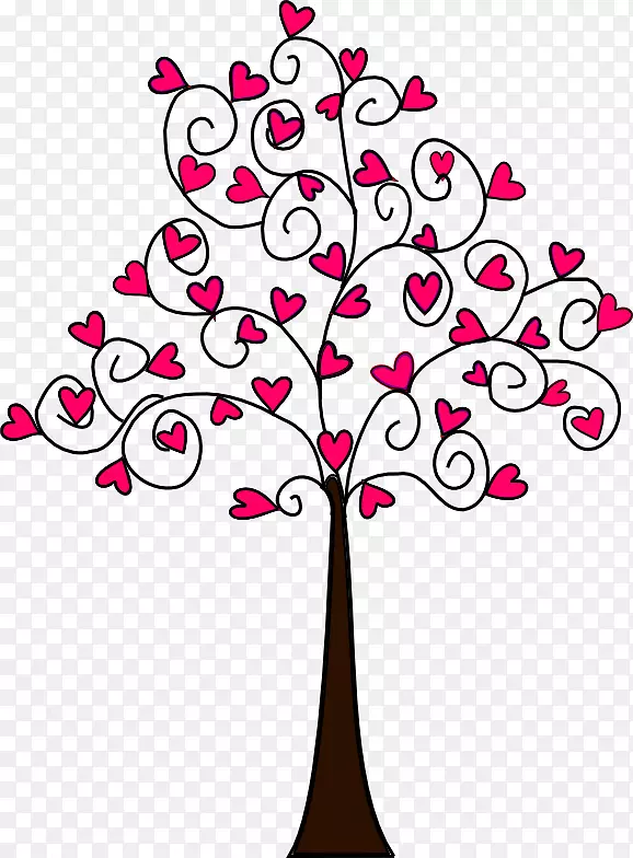 树心画夹艺术-爱情树