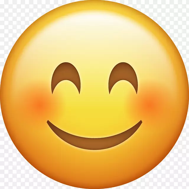 表情符号笑脸计算机图标.脸红表情符号