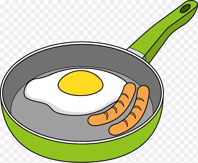 早餐煎蛋食品剪贴画-早餐