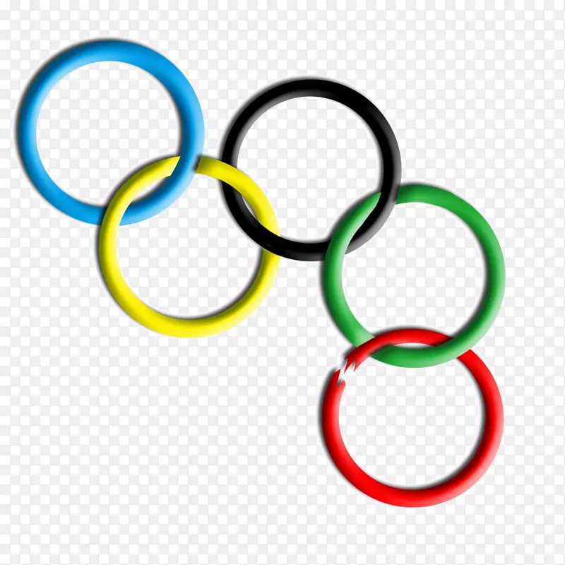 2014年奥运会冬奥会标志剪辑艺术戒指
