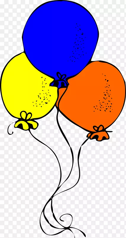 热气球着色书生日蛋糕-黄色舞者