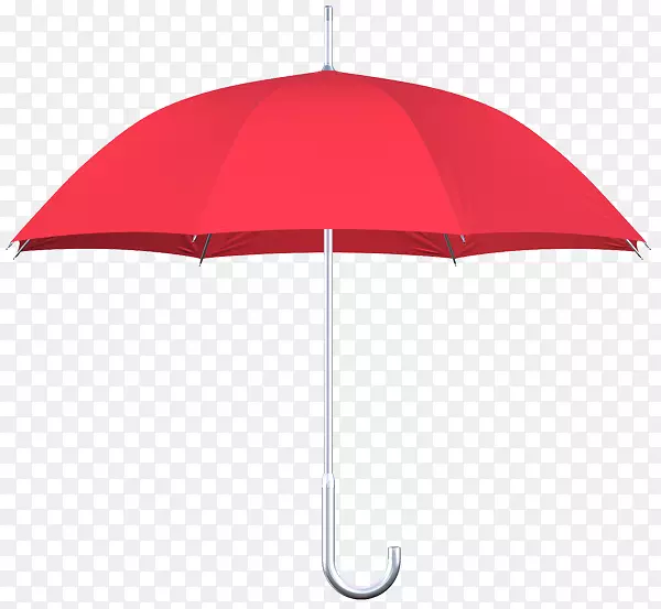 雨伞红色雨天银褐色框架
