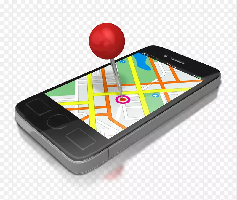 gps导航系统移动电话展示全球定位系统智能手机跟踪