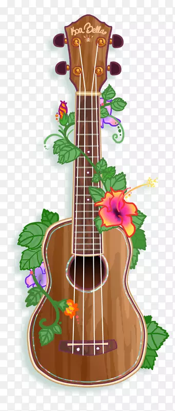 夏威夷尤库乐乐吉他乐器-夏威夷花