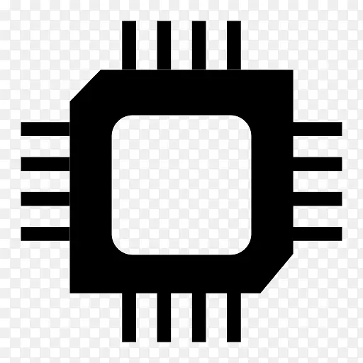 计算机图标集成电路芯片中央处理器多核处理器计算机硬件芯片