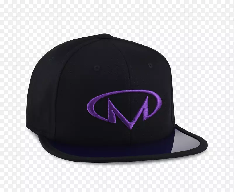 棒球帽黑色紫罗兰
