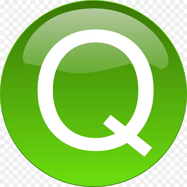 绿色电脑图标剪贴画-q
