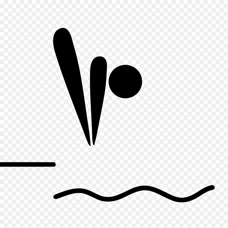 2016年夏季奥运会跳水奥林匹克运动剪贴画-象形文字