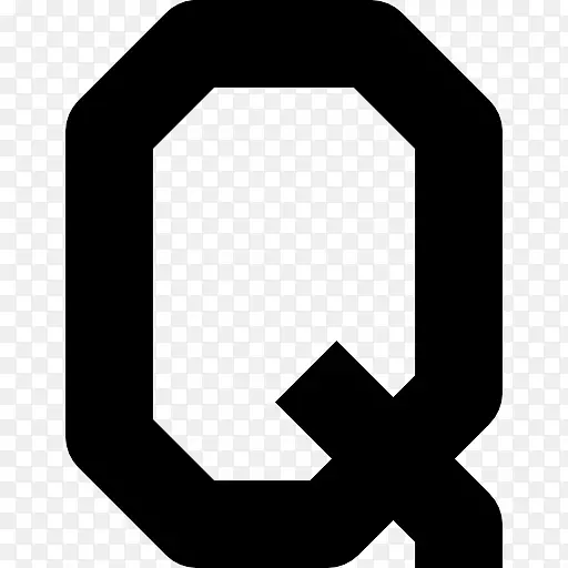 电脑图标字母字体-q