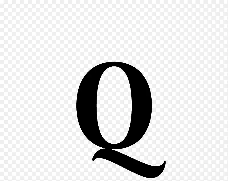 字母字母表字体-q