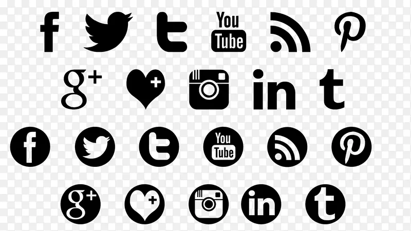 社交媒体、电脑图标、社交网络服务、博客-社交图标
