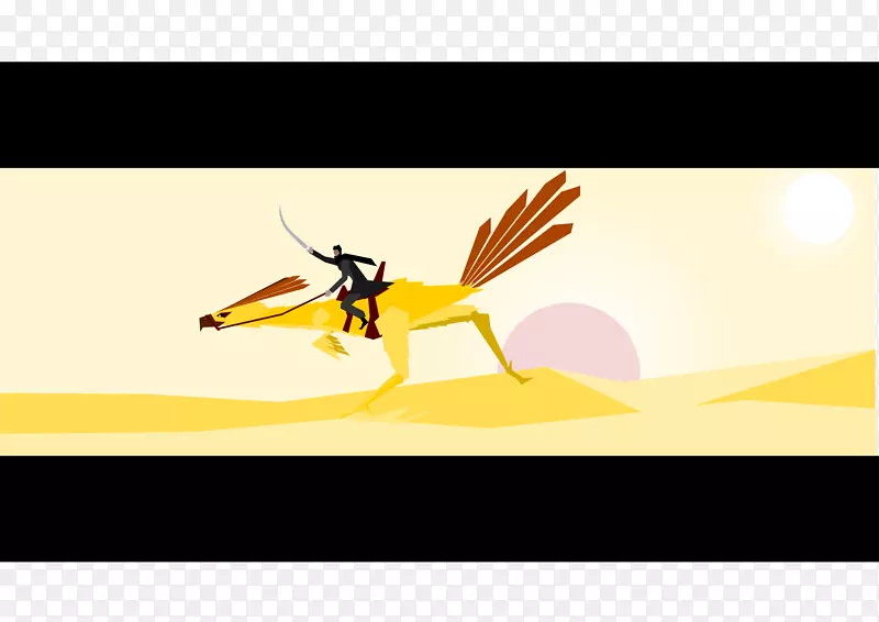昆虫卡通画夹艺术-沙漠