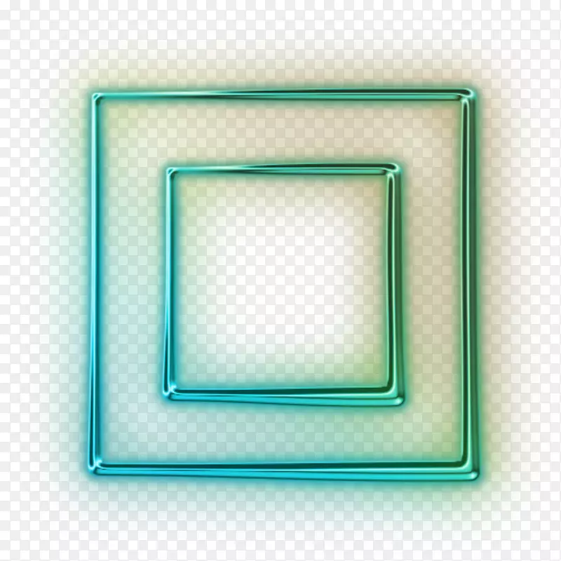 方形电脑图标桌面壁纸形状绿色方框
