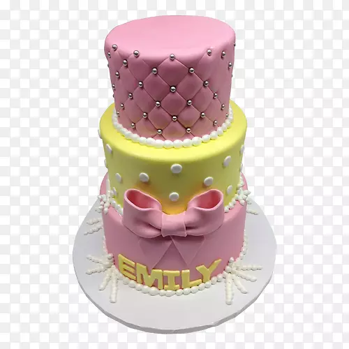 纽约市生日蛋糕面包店糖霜层蛋糕粉红蛋糕