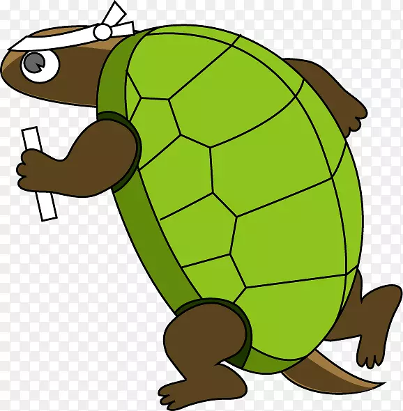 乌龟，兔子剪贴画-乌龟