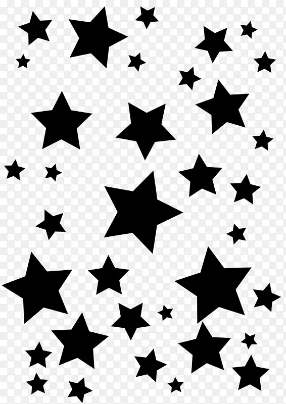桌面壁纸明星剪贴画-白色星星