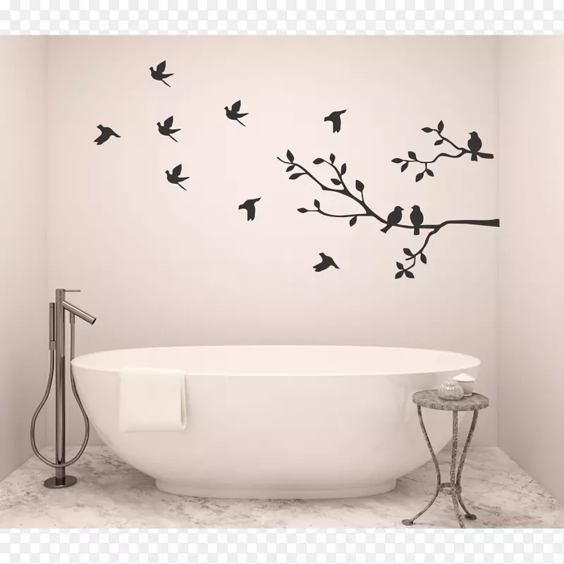墙式贴花浴室贴纸聚氯乙烯墙面贴纸