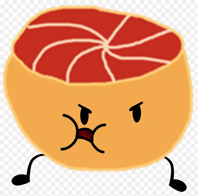 柚子奶昔橙色剪贴画