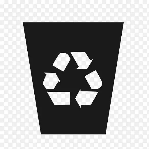 垃圾桶、垃圾桶和废纸篮回收符号.垃圾桶