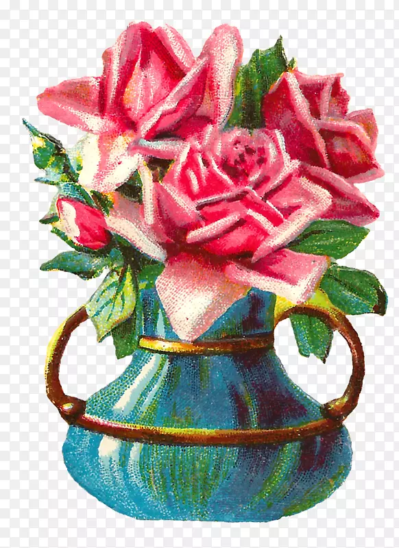 花瓶玫瑰花设计寒酸别致