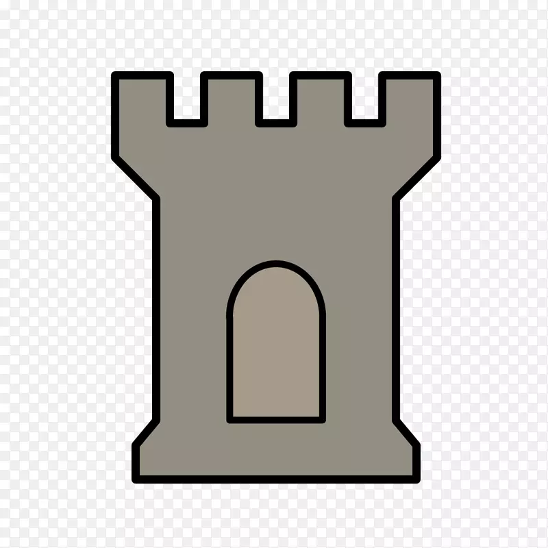 计算机图标城堡：形成中世纪英国剪贴画堡垒的建筑物的历史。