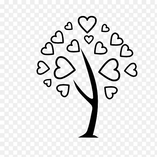 树心计算机图标乔木学家-心脏树