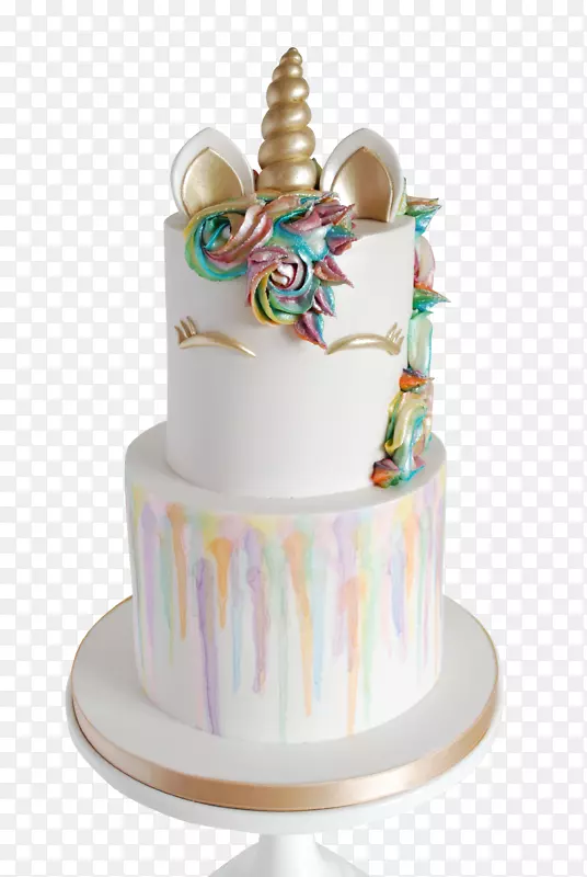生日蛋糕糖霜&糖霜蛋糕层蛋糕黄油蛋糕-独角兽生日