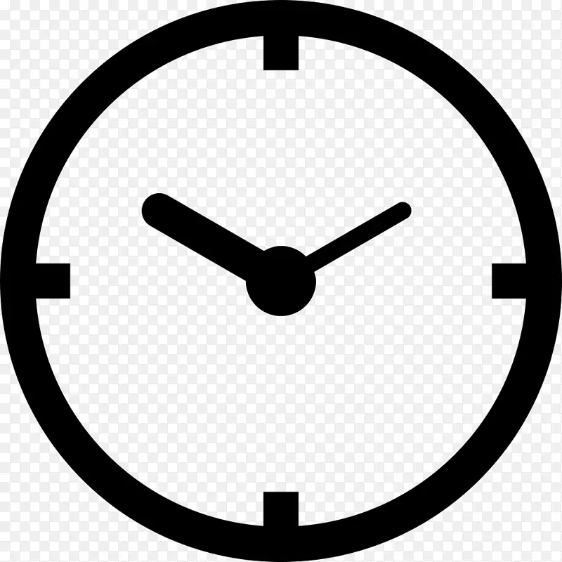 计算机图标、闹钟、符号时间和考勤时钟.时间