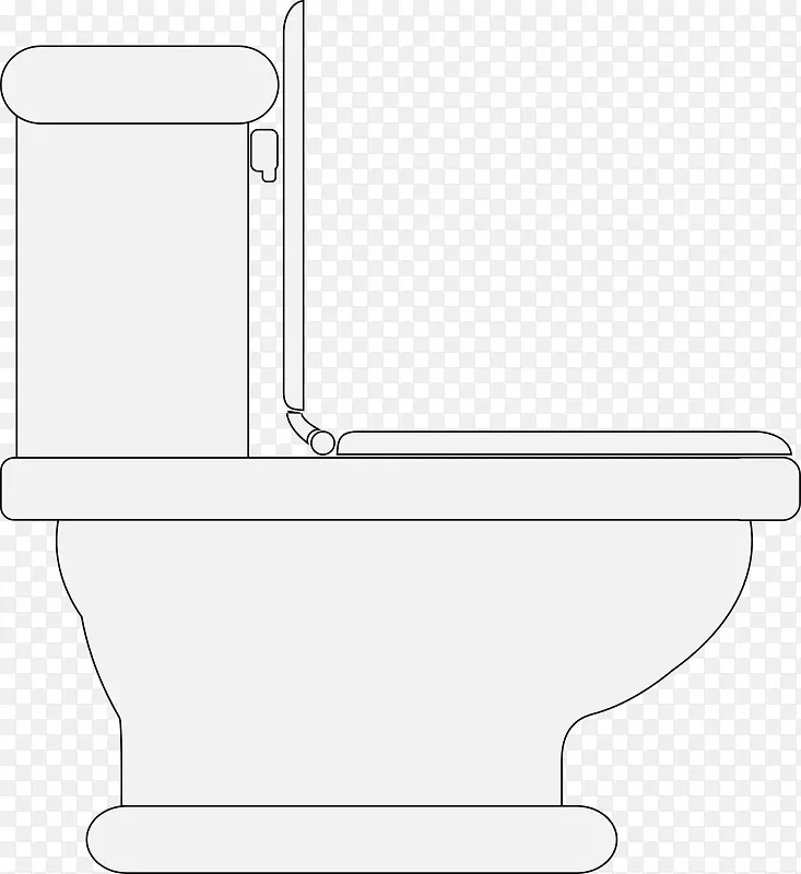 卫生间和浴盆座椅浴室剪贴画-厕所