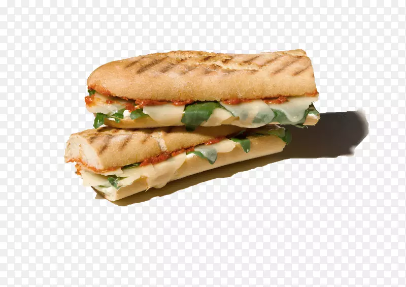 面包火腿和奶酪三明治烤面包早餐三明治牛角面包-吐司
