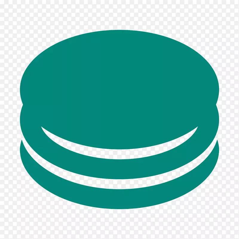 泰尔绿松石绿色圆环标志-马卡龙