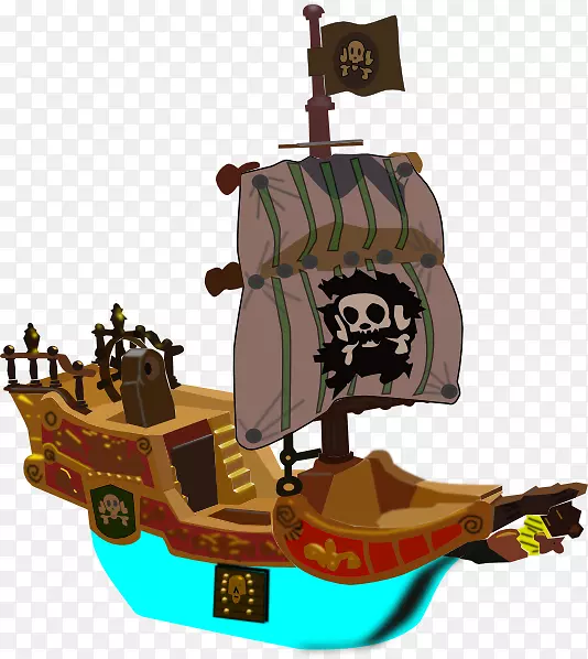 海盗船剪贴画-海盗鹦鹉