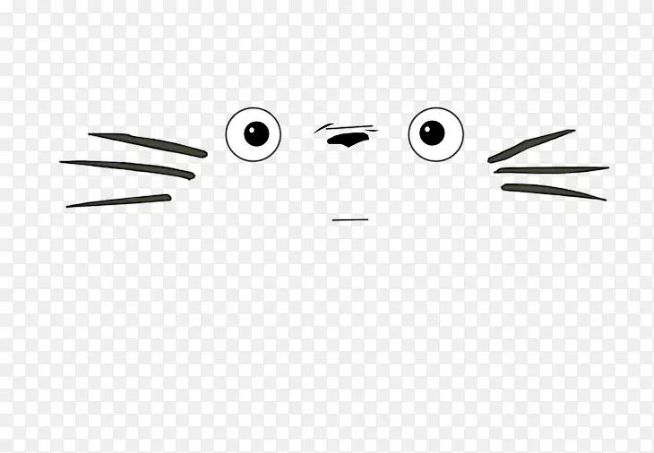 白色卡通剪贴画-Totoro