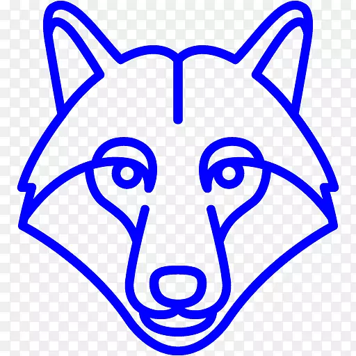 拉布拉多猎犬灰狼电脑图标红狼黑狼蓝狼