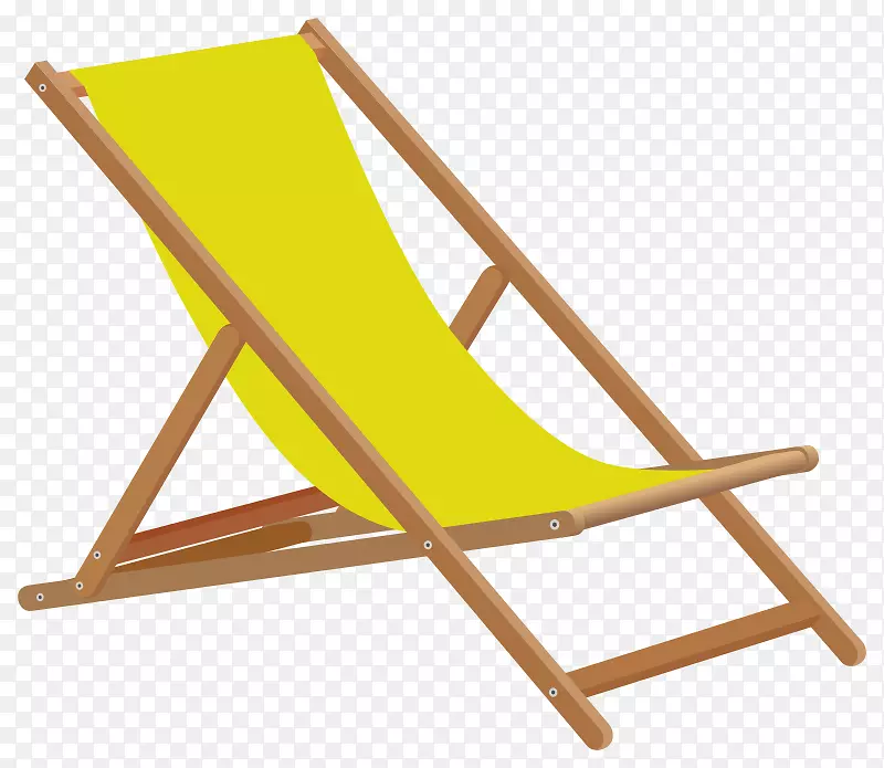沙滩椅剪贴画-儿童沙滩